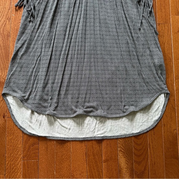 H&M women’s summer dress size extra large XL sleeveless white black geometric - Picture 6 of 13